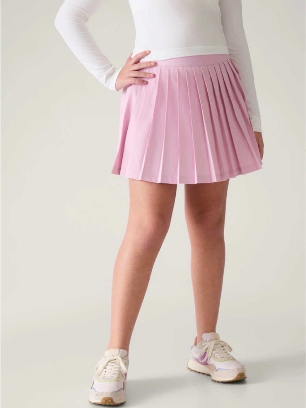 Athleta Girl Pleat Perfect Tennis Skort XL 14 Lilac EUC